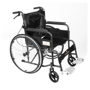 Silla de Ruedas Acero Esmaltado Negra
